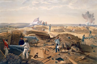 レダンのインテリア、「東の戦争の座席」のパブ。ポール・ウント・ドミニク・コルナギウント社、1856年 作： William Crimea Simpson